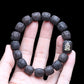 Authentic Natural Ebony Tibetan Six-Character Mantra Tibetan Prayer Wheel Bracelet 15mm Unisex Bracelet