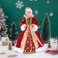 Christmas Tree Decor Sequin Mrs Claus Figurines Home Decoration Christmas Holiday Collection 48CM Standing Grandma Santa Claus