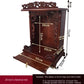 Standing Cabinet with Buddhist Nativity, Solid Wood, God of Wealth