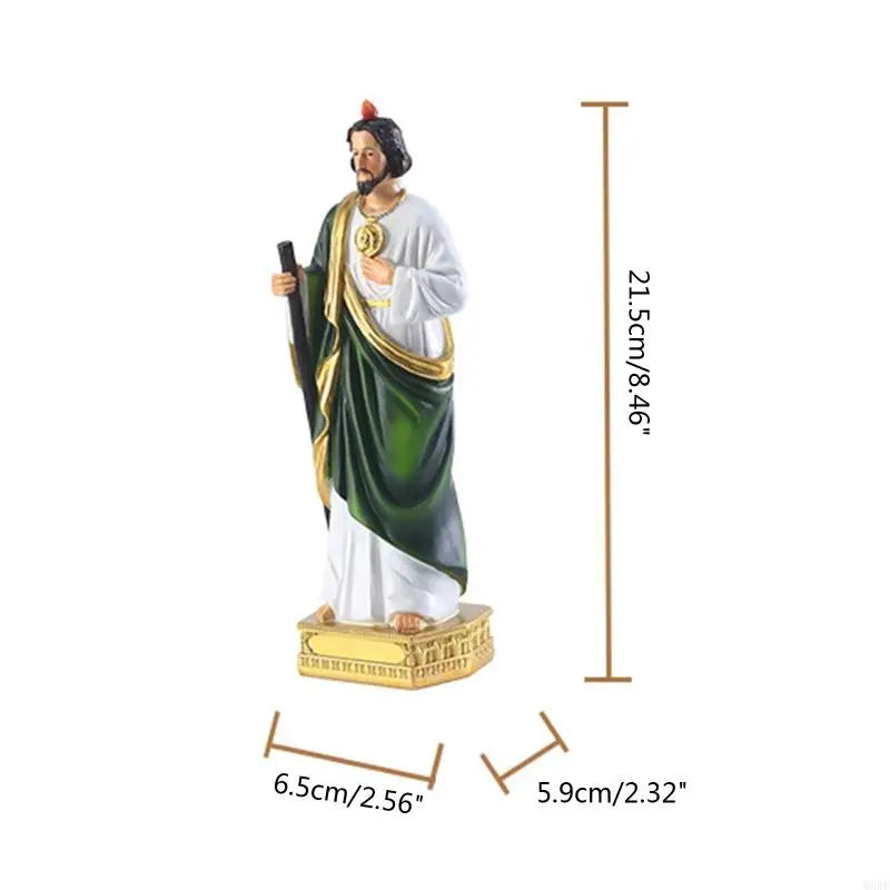 85WF Jude Statue Catholic Christian Hand Painted Holy Religious Figurine