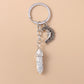 Aihua Lucky Eye Alloy Fatima Hand Keychain Heart Glass Bead Blue Turkish Evil Eye Key Chain Car Keyring for Women Men Jewelry