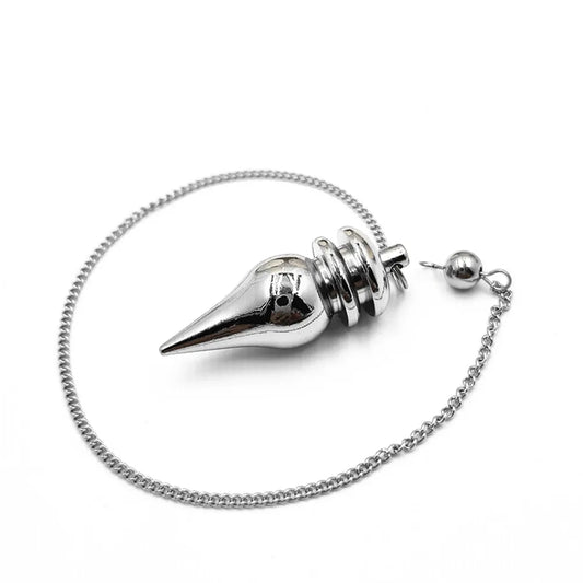 Pendulum - Brass Metal Dowsing & Divination Tool for Reiki Chakra & Metaphysical Spirituality Yoga Balancing Pendant