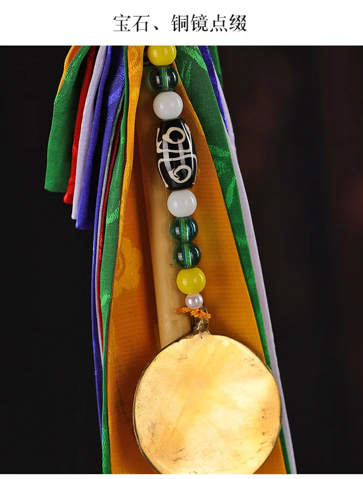 Nepal Auspicious Prayer Flag with Arrow Tibetan Buddhist Five Color Banner for Wealth and Luck