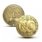 YES NO Decision Coins Magic Coin Collections Good Luck Vintage Antique Bronze Wish Lucky Coin US Coins Commemorative Gold Coins