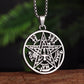Witchcraft Pentagram Necklace Stainless Steel Men\\\\'s Jewish Hebrew Tetragrammaton Solomon Pendant  Amulet Jewelry