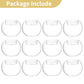 6/12Pcs Transparent Glass Candle Holder with LED Candles for Dining Home Table Centerpieces Valentine's Day Halloween