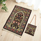 2pcs set Muslims Prayer Rugs With Bag Polyester Portable Blanket Islamic Mat with Tassels Travel Blanket Prayer Mat