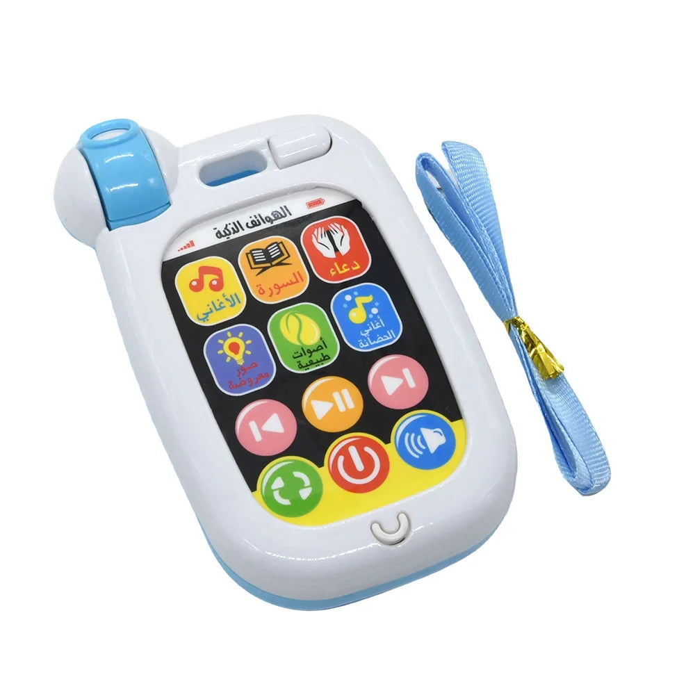 Pray and Play Smartphone Arabic Learning Machine Toy Arab Phone Song Duaa Sounds Holy Quran Muslim Baby Early Learning Toys Gift