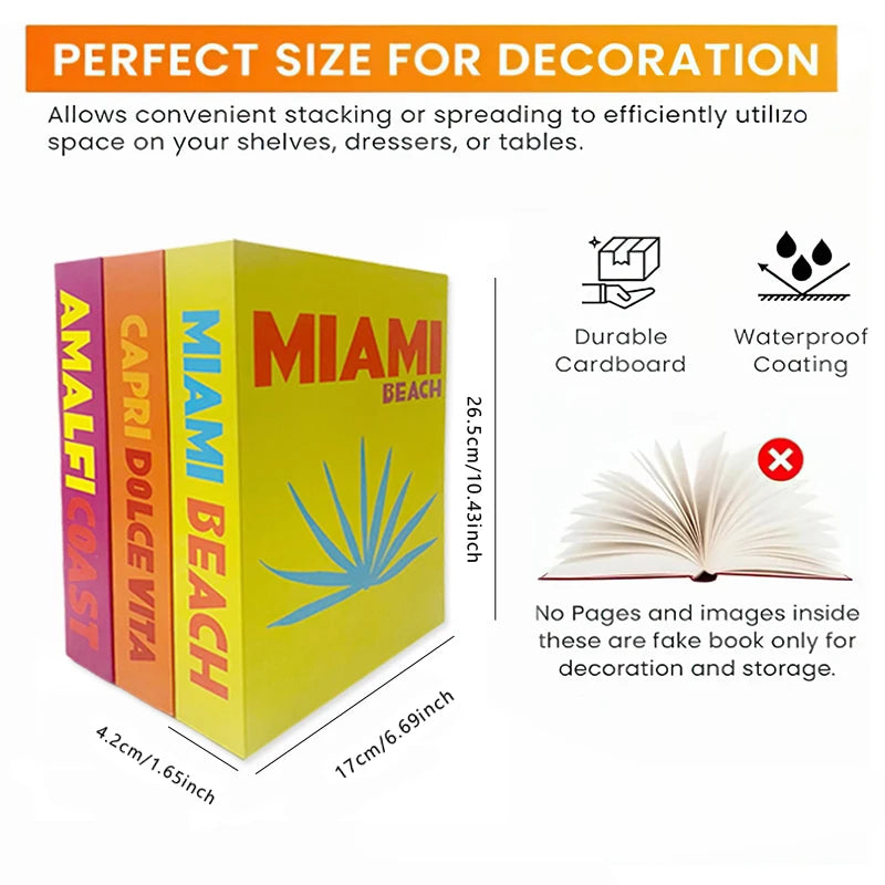 Islamic Mosque Luxury Fake Book Storage Box Kaaba Decorative Books Home Decor Coffee Table Bedroom Ornament Interior Decoration