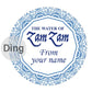 Personalised ZamZam Water Bottle Stickers Hajj Umrah Mubarak Eid Label Box Bag Seal Muslim Ramadan Kareem Celebration