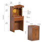 X Household Solid Wood Middle Hall Cabinet Living Room Clothes Closet Buddha Cabinet Altar Buddha Shrine Altar Cabinet