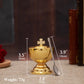 HTISOK Church Supplier High Polished Gold Plated Hanging Incense Burner Orthodox Censer Church Home Decoration Catholic Chalice