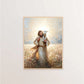 Modern Christian Believer Poster Jesus Praying Shepherd Bible Verse Easter Canvas Painting Wall Art for Kids Room Home Decor