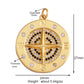 Trendy Shining Moon Star Sun Tellurion Celestial Compass Charm Pendant Gold Colour, Jewelry Necklace Bracelet Making Supply S39