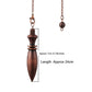 Copper Metal Pendulum for Dowsing Divination Energy Work Meditation Scrying Witchcraft Pendulums Tool Spiritual Pendulos X092