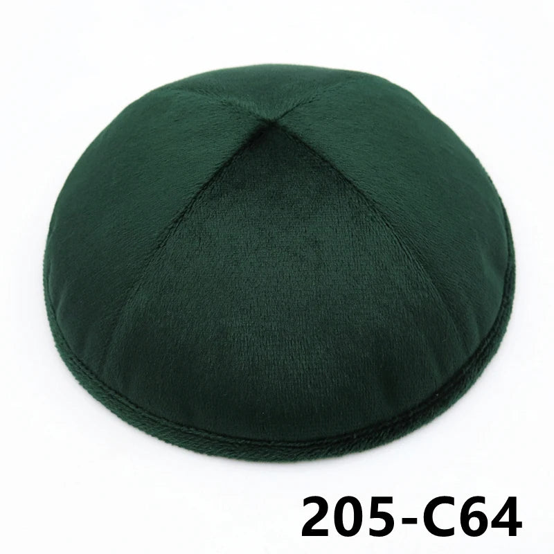 GIU 19cm Jewish Velvet Kippah Kippot Kipa Caps Skullies Beanies Yarmulke Kipot Dome For Wedding And Events