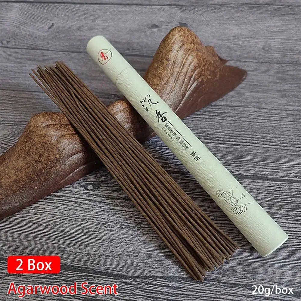 1/2Box Sandalwood Mugwort Scent Incense Stick Tranquilize Mind Home Office Bedroom Refreshing Scent 20g/Box Natural