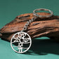 Dawapara Jewish Star Keychain Magan Star of David Chai Symbol Hexagram Pendant Judaica Jewelry Stainless Steel Keyring