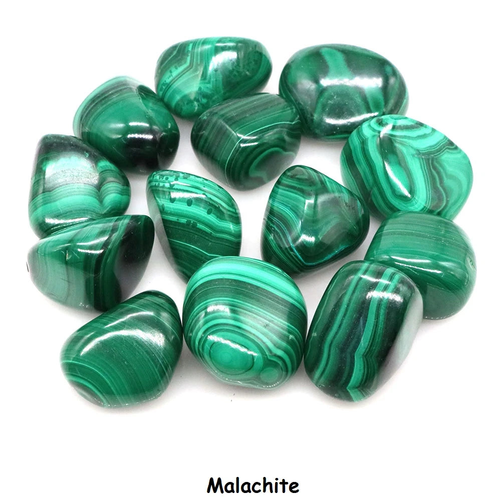 Malachite Turquoise Natural Tumbled Stone Healing Crystal Reiki Bulk Gem Quartz Mineral Specimen Tank Aquarium Garden Home Decor