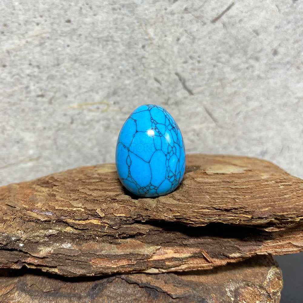 EG1-7 Mini Natural Stone Egg, Small Polished Egg Shaped Stone for Meditation Stress Relief Fidget Palm Desk Decor Gift