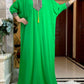 2025New Muslim Women Long Sleeve Autumn  Dress Cotton With Big Scarf Boubou Maxi Islam Women Dress African Abaya