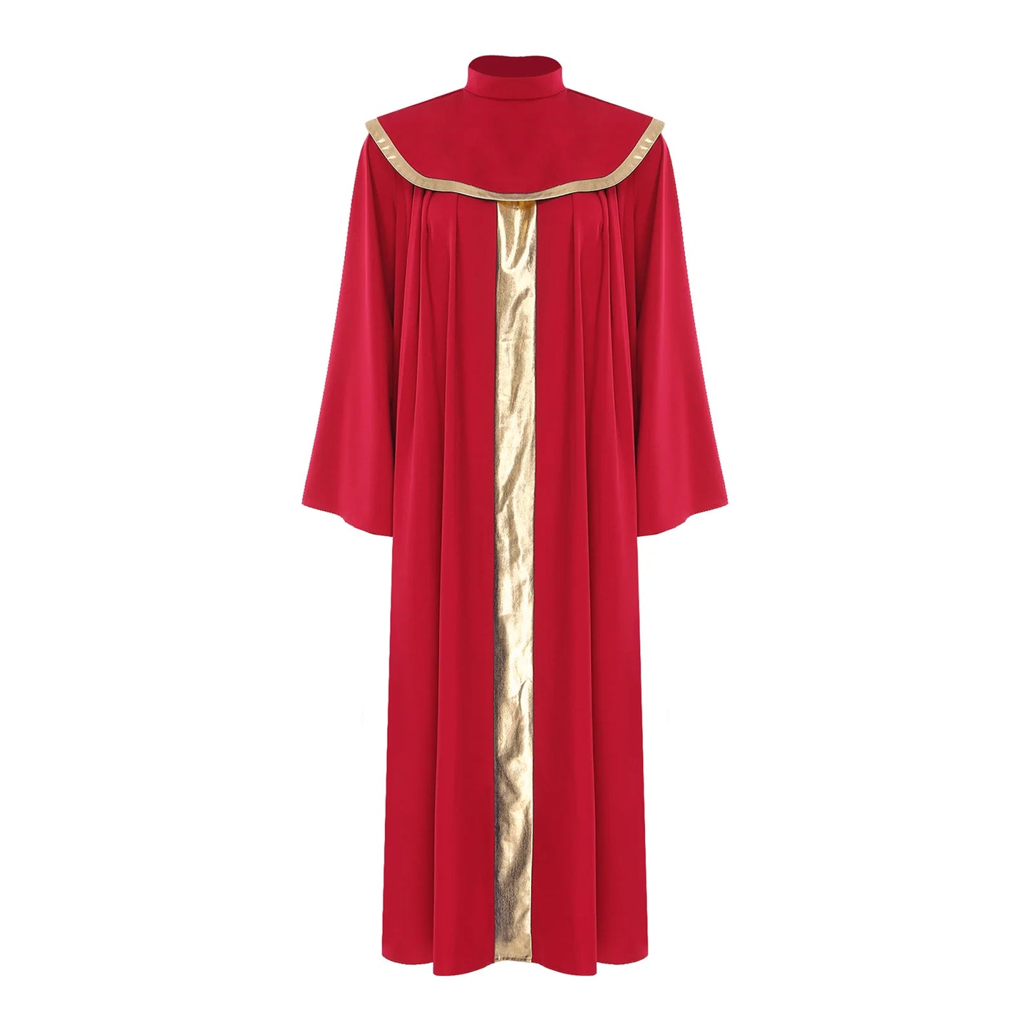 Womens Priest Clergy Cosplay Robe Church Choir Dress Men's Long Sleeve Vestments Catholic Priest Halloween Carnival Party