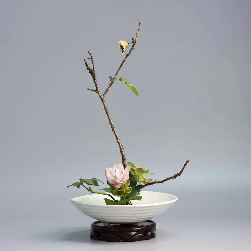Japanese Ceramic Frog Vase Bouquet Ikebana Flower Arrangement Bowl Device Ikebana Centerpieces Tea Table Decoration
