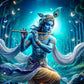 Hindu God Lord Krishna Shiva Ganesha Meditation Indian Traditional Artwork Poster Canvas Painting Wall Pictures Home Decor Gift