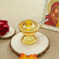 Holy Grail Communion Cup with Spoon Zinc Alloy Golden Cross Design Church Mass Supplies for Eucharist Religious Ceremonies