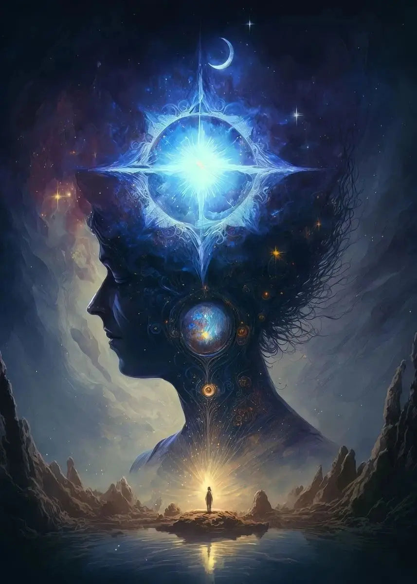Universe Mysteries Meditation Chakras Indian Buddha Classic Religion Art Canvas Painting Abstract Figure Poster Print Home Decor