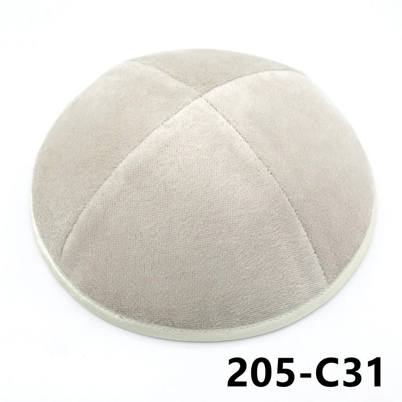 GIU 19cm Jewish Velvet Kippah Kippot Kipa Caps Skullies Beanies Yarmulke Kipot Dome For Wedding And Events