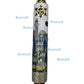 Handcrafted Enamel & Alloy Mezuzah Case with Kosher Scroll, Elegant Judaica Gift for Home Blessing & Doorpost Protection