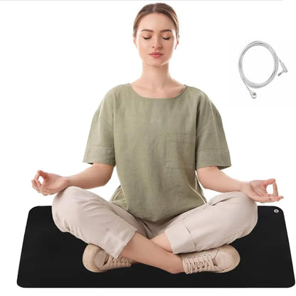 High Quality Comfortable and Solid Yoga Pilates Meditation Grounding Mat Nature Rubber for Home Use