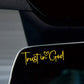Trust In God Mirror Decal, Car Decals For Women, Faith Mirror Decal, Cute Vinyl Decal, Christian Car Mirror Decal, Religious Car