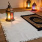 1pc boho Yoga Meditation mat- Cotton Blend Fringe Muslim Prayer Mat Rug Ramadan Gift for Outdoor Picnics Home Decor