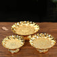 23GA Sacred Ritual Fruit Bowl for Altar Decorations Party Serving Safe Alloy Centerpieces