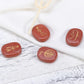 Engraved Red Jasper Chakra Gemstone Palm Stone for Healing Meditation Energy Balancing Portable Tool