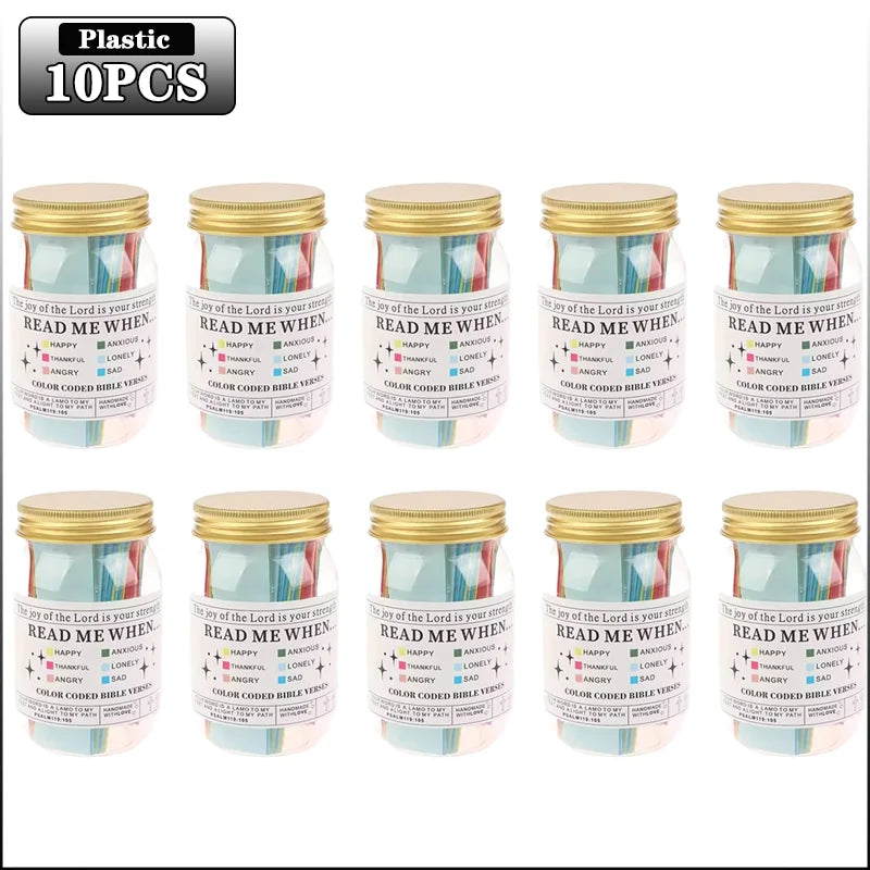 Bible Verses Jar for Emotions and Feelings Bible Verses in a Jar Bible Verses Savings Jar Comfort in God's Word Storage Jar