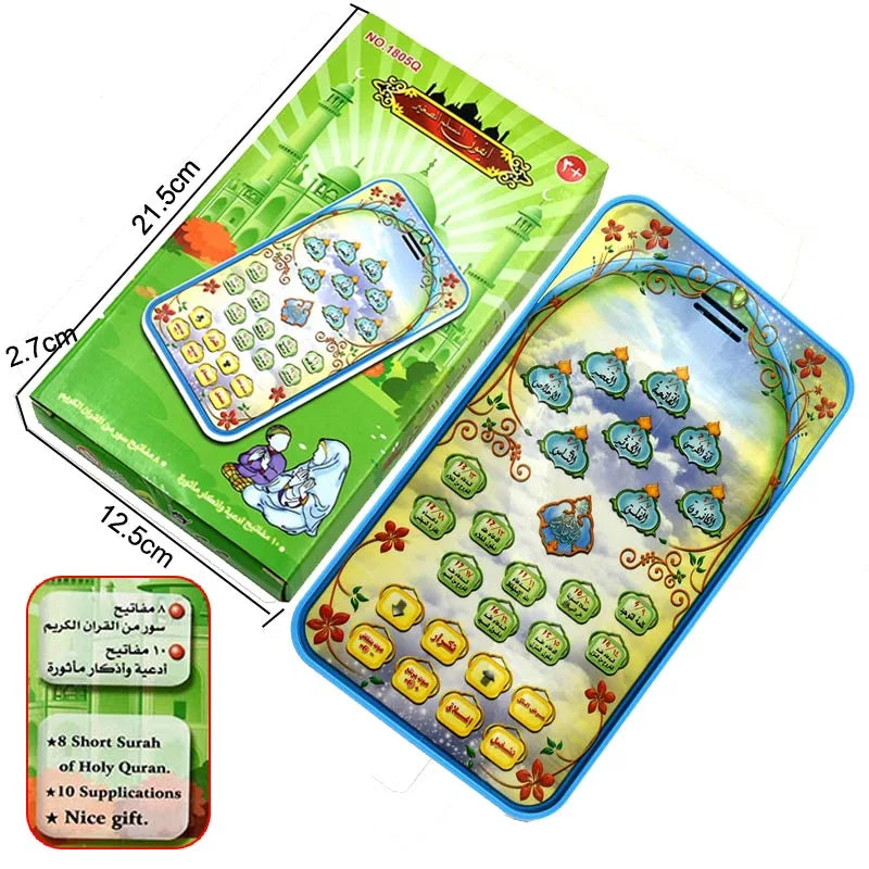 Children Tablet daily Quran Al-Quran Learning Player with 38 Chapters Quran mini kids toy Pad,The kids Islamic Learning toys
