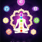 Indian Buddha Statue Meditation Chakra Mandala Print Art Canvas Poster for Living Room Decoration Home Wall Decor Picture