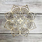 Wooden Flower Of Life Natural Symbol Sacred Geometry Ornaments Home Decoration Chakra Carved Coaster Wood Sign Wall Kitchen DIY