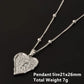 1Pc Religious Christian Catholic Sacred Heart Pendant Necklaces Stanless Steel Gothic Moth Textured Love Collares Jewelry