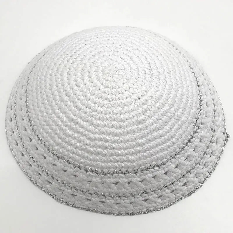 Jewish 20cm Kippah Handmade Knitted Yamaka Hat for Men Kipa Yarmulke  Judaica Best Gifts