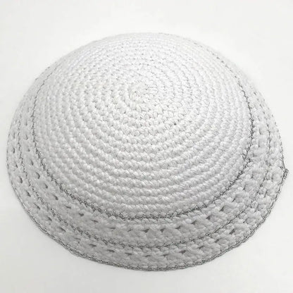 Jewish 20cm Kippah Handmade Knitted Yamaka Hat for Men Kipa Yarmulke  Judaica Best Gifts