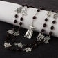 14 Stations of Cross Pendant Chaplet Rosary Necklace Wooden Prayer Beads Chain Catholic Religious Sacraments Jewelry Gifts