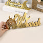Eid Mubarak Acrylic Ornament Ramadan Mubarak Home Table Decoration Wooden Sign 2026 Islamic Muslim Party Decor Eid Al Adha Gift