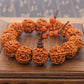 18mm 5 Mukhi Rudraksha Mala Rosary Bracelet Bodhi Tibetan Buddhism Bracelet Yoga Healing Prayer Chakras Energy Amulet