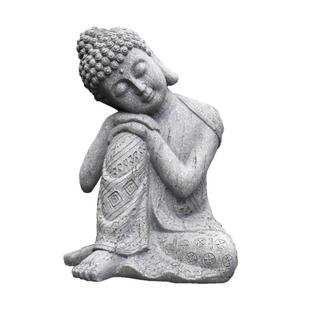 Office Table 9.84inch Buddha Statue Resin Large Meditation Buddha Buddha Figurine for Living Room