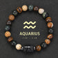 12 zodiac signs Bracelets Capricorn Taurus Cancer Virgo Pisces Bracelets Ladies Men Couples Friendship Jewelry Gift Bracelets