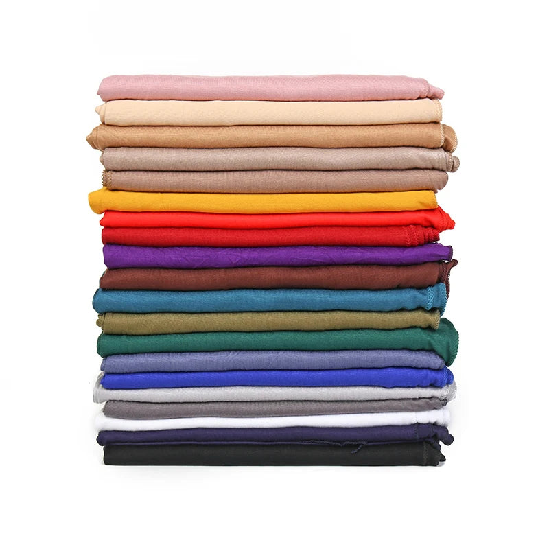 Premium Modal Cotton Jersey Hijab Scarf Muslim Long Shawl Women Plain Soft Turban Tie Head Wraps Africa Female Headband 170x60cm